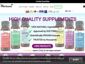 'herboxa.com' screenshot