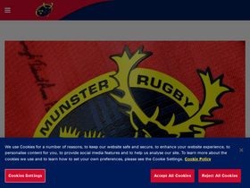 'munsterrugby.ie' screenshot