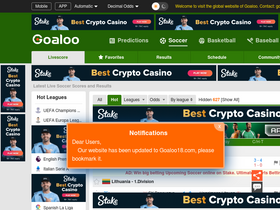'goaloo.com' screenshot