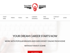 'talentdesire.com' screenshot