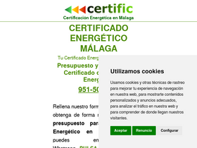 'certific.es' screenshot