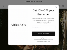 abbaya.com.au homepage screenshot