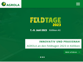 'agrola.ch' screenshot