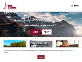 'redcanoecu.com' screenshot