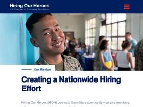 'hiringourheroes.org' screenshot