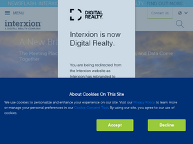 'interxion.com' screenshot