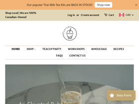 teacupto.com homepage screenshot