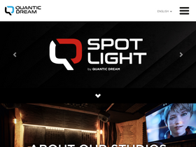 'quanticdream.com' screenshot