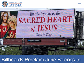 'americaneedsfatima.org' screenshot