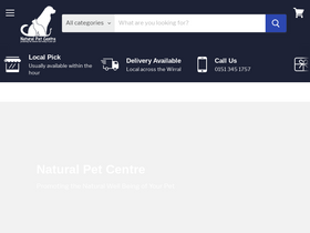 Naturalpetcentre homepage screenshot