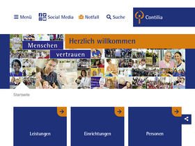 'contilia.de' screenshot
