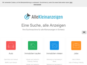 'allekleinanzeigen.ch' screenshot