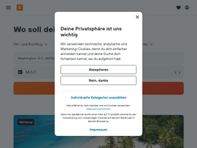 'kayak.de' screenshot