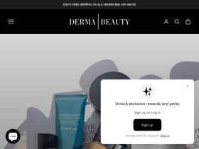 dermabeautystore.com homepage screenshot