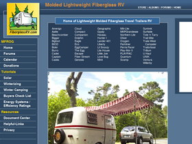 'fiberglassrv.com' screenshot