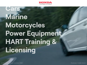 'honda.com.au' screenshot