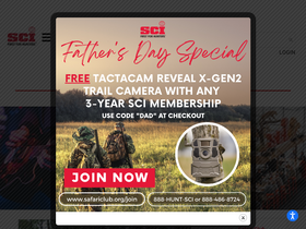 'safariclub.org' screenshot