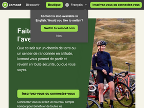 'komoot.fr' screenshot