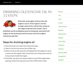 'oil-change.info' screenshot