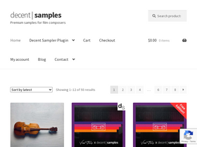 'decentsamples.com' screenshot