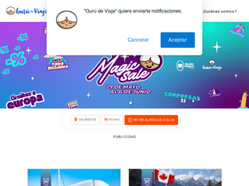 'gurudeviaje.com' screenshot