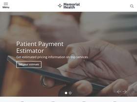 'memorialhealth.com' screenshot