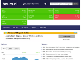 'beurs.nl' screenshot
