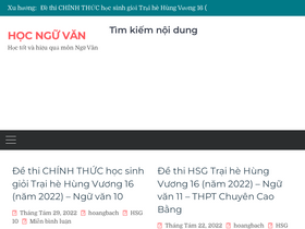 'hocnguvan.net' screenshot