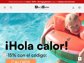 'alicesgarden.es' screenshot