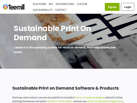 'teemill.com' screenshot