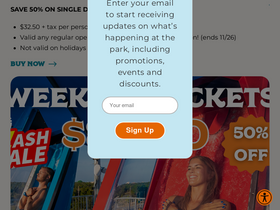 'islandh2owaterpark.com' screenshot