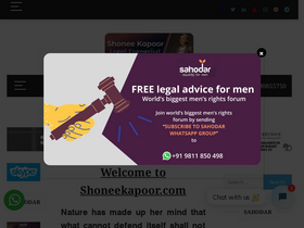 'shoneekapoor.com' screenshot