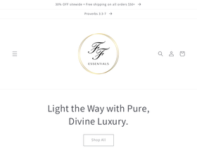 faithfilledessentials.com homepage screenshot