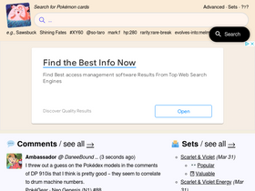 'pkmncards.com' screenshot