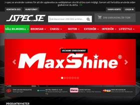 'j-spec.se' screenshot