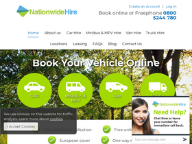 'nationwidehireuk.co.uk' screenshot