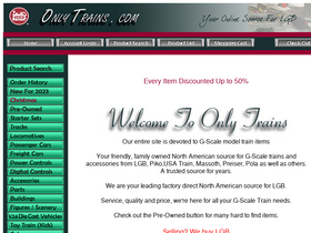 'onlytrains.com' screenshot