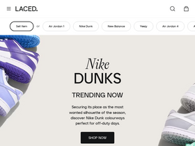 'laced.com' screenshot