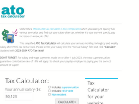 'atotaxcalculator.com.au' screenshot