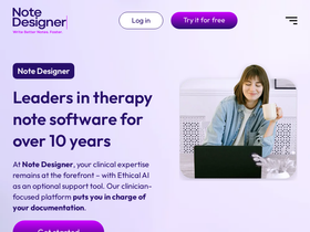 'notedesigner.com' screenshot