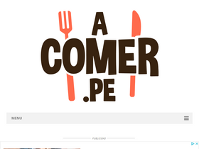 'acomer.pe' screenshot