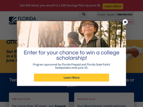 'myfloridaprepaid.com' screenshot