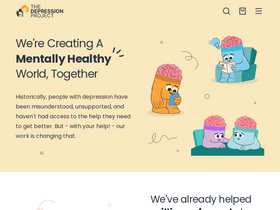 'thedepressionproject.com' screenshot