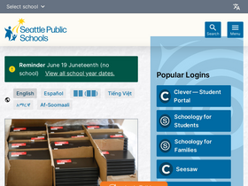 'seattleschools.org' screenshot