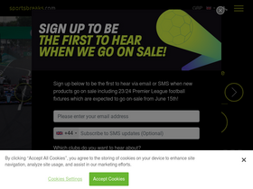 'sportsbreaks.com' screenshot