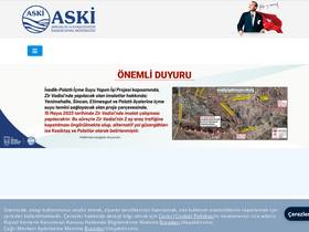'suver.aski.gov.tr' screenshot
