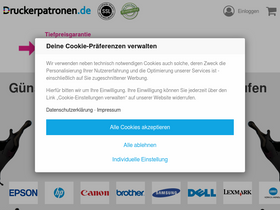 'druckerpatronen.de' screenshot