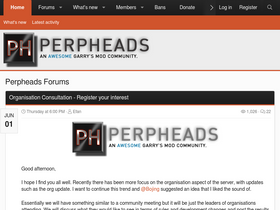'perpheads.com' screenshot