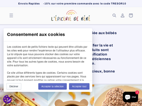 lepiceriedebebe.fr homepage screenshot