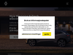 'renault.no' screenshot